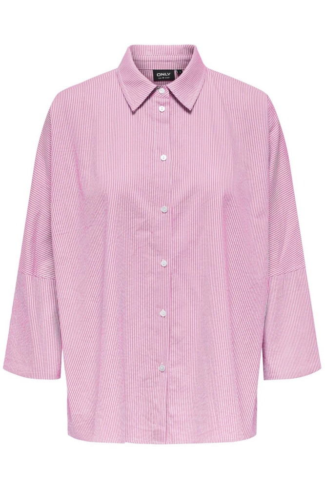 ONLAUGUSTA SHIRT WVN 15347661 BONBON/CLOUD DANCER